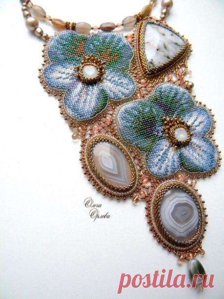 (6) Bead embroidery | Bead embroidery necklace | Бисер и Вышивка