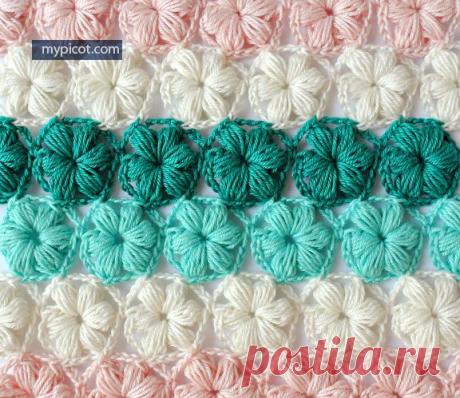 Пышные цветочки. МК безотрывного вязания - 23 Сентября 2015 - Рукоделие своими руками - &quot;Магия Творчества&quot;-информационный портал.