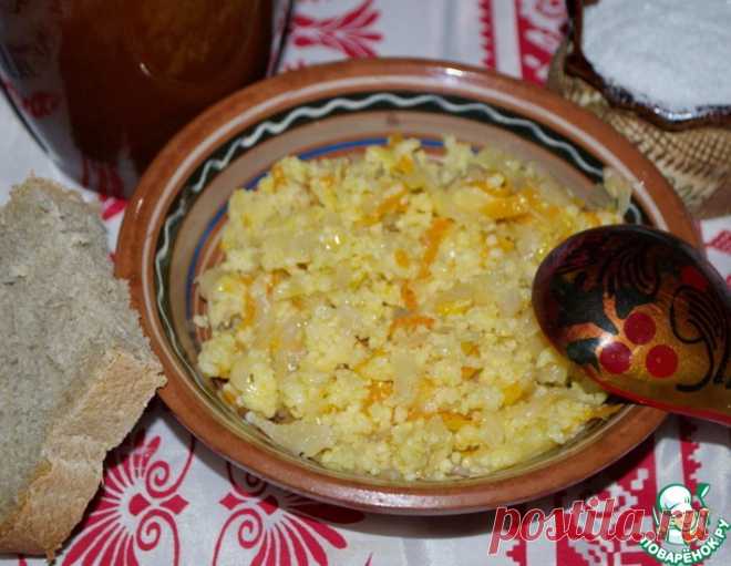 Каша пшенная с квашеной капустой – кулинарный рецепт