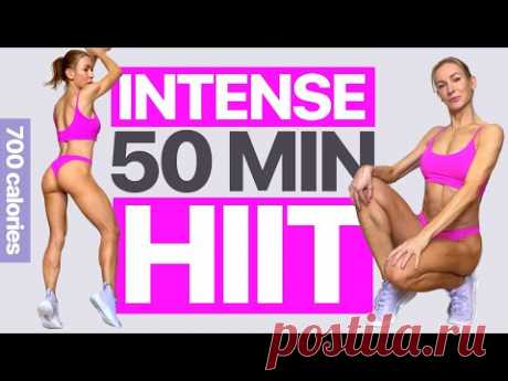 50 Min Intense Full Body HIIT Workout [Burn Fat - At Home]