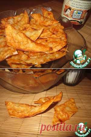 Чипсы из армянского лаваша в кисло-сладком соусе с сыром - кулинарный рецепт