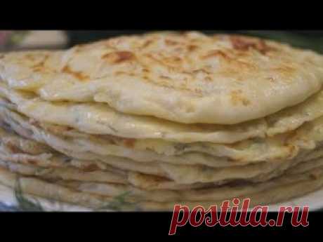 Аварские лепешки с картофельной начинкой. (Дагестанские лепешки Чуду). Жарятся на сухой сковороде без капли масла. Получаются ароматные, сытные, мягкие, нежн...