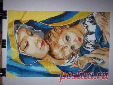 Вторая &quot;Мадонна с ребёнком&quot;(бисер).