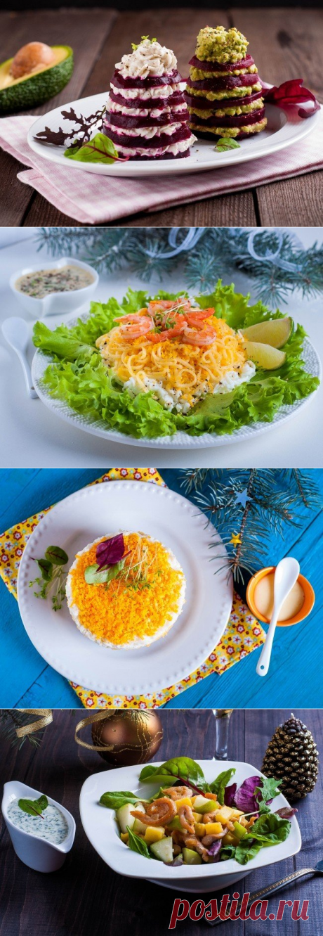 Новые рецепты модных и вкусных салатов на Новый Год