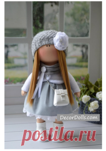 Tilda Baby Doll, Nursery Art Doll, Interior Decor Fabric Doll, Portrai – Decor Dolls