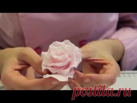 Розы из мастики