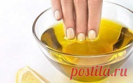 Лимон и масло против ломающихся ногтей
