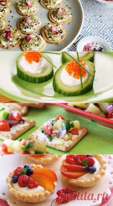 Канапе - рецепты на шпажках и не только на праздничный стол