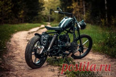 Мото самоделка на базе мотоцикла "Днепр" (21 фото и описание) Самодельный кастом, построенный на базе мотоцикла "Днепр". Представляем вашему вниманию очередной проект от мастерской "RealCustoms".