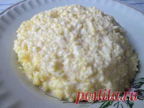 Кукурузная каша на молоке