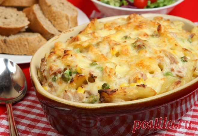 Рецепт макаронной запеканки с овощами | ReRecept