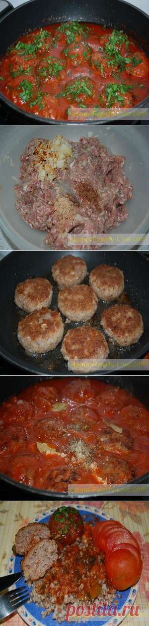 Котлеты в соусе/Сайт с пошаговыми рецептами с фото для тех кто любит готовить