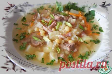 Гороховые щи с копченой свининой "Полтавские" Кулинарный рецепт