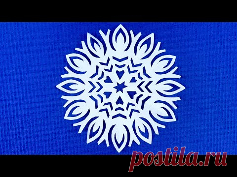 КРАСИВАЯ СНЕЖИНКА НА СТАРЫЙ НОВЫЙ ГОД! СНЕЖИНКИ ИЗ БУМАГИ ПОШАГОВО🌲Snowflakes from paper.
