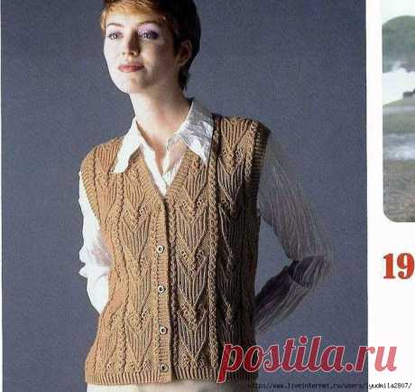 Вязанные свитера, жакеты и жилеты из китайского журнала