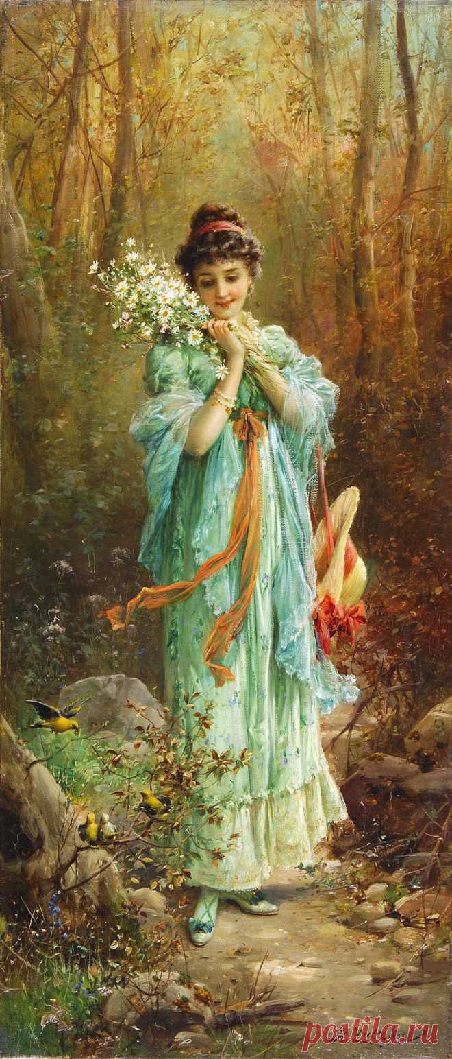 Австрийский художник Ханс Зацка (Hans Zatzka). - ЧУДНЫЕ МГНОВЕНИЯ ВЕСЕЛОГО И ГРУСТНОГО