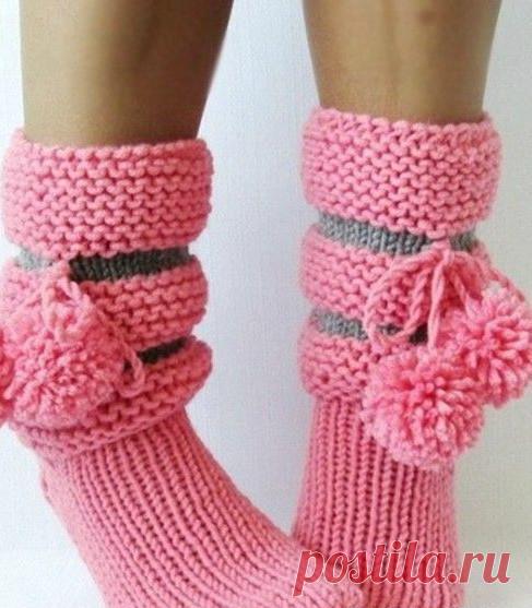 Сапожки – все очень просто! А как нарядно! (Вязание спицами) – Журнал Вдохновение Рукодельницы