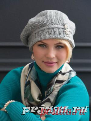 Женская шапка и берет спицами или крючком