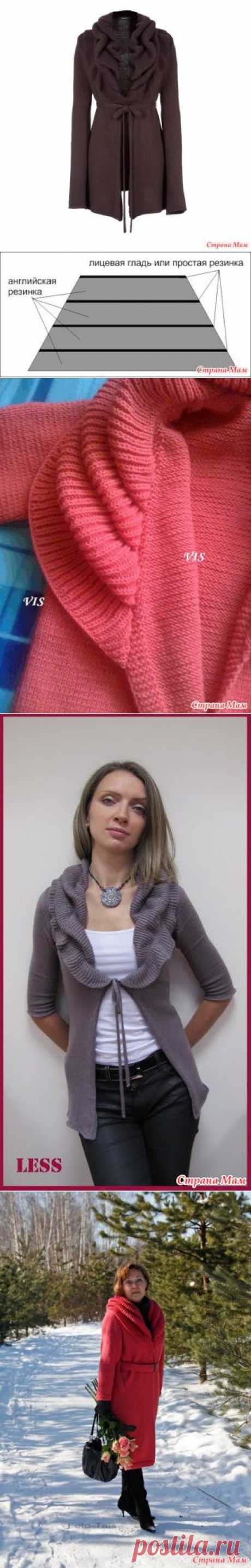 Очень интересный фасон воротника. МК
