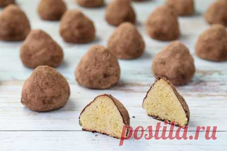 Сказочно вкусное печенье “Трюфель” - рассыпчатое песочное печенье, в обсыпке из какао.