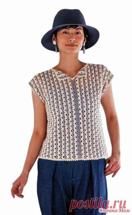 Интересный топ крючком. Treasure Knitting 80669|| Весна/Лето Вязание Крючком 23