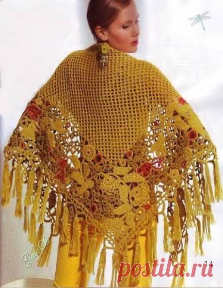 Irish crochet &: Шали