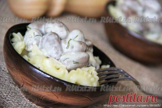 Нежные, ароматные и потрясающе вкусные куриные сердечки в сырном соусе