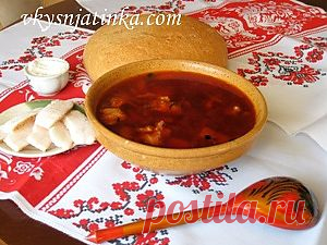 Красный борщ - рецепт с фото