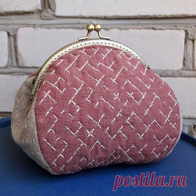 МАРИТОШ: Шитьё сумочки с полукруглым фермуаром.