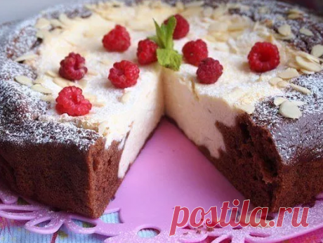 Шоколадная ватрушка,как праздничный торт..
