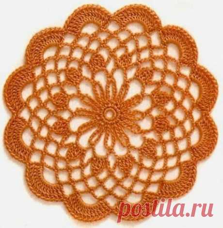Круглые мотивы для вязания крючком