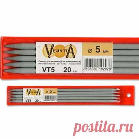 Спицы носочные Visantia Металлические носочные спицы со специальным покрытием | Хобби