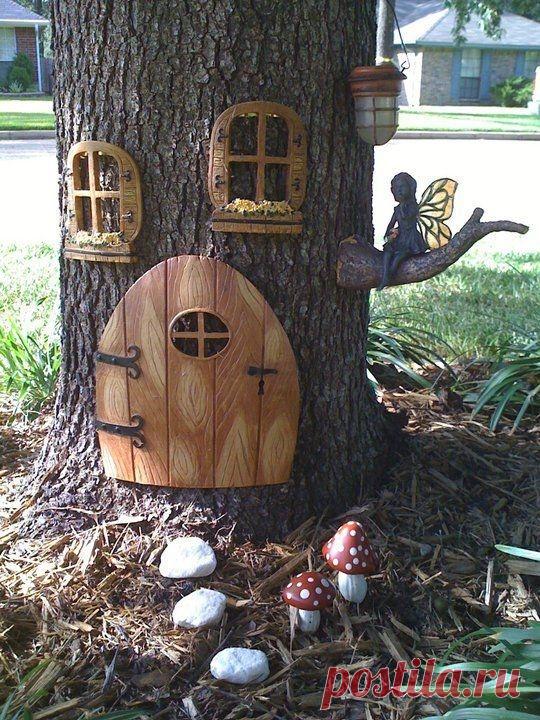 Интересные идеи садового декора