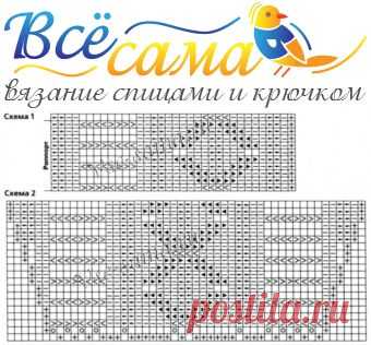 Пуловер с рельефным узором сиреневого цвета - Детские пуловеры, свитера, джемпера спицами