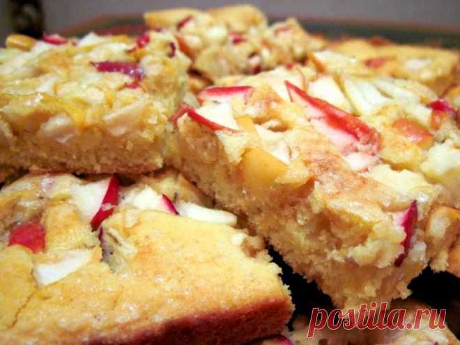 Быстрый яблочно-лимонный пирог | Вкусный рецепт