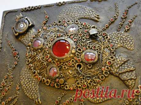 Панно &quot;Черепаха&quot; - панно, панно на стену, черепаха, стимпанк, панно настенное, панно в подарок