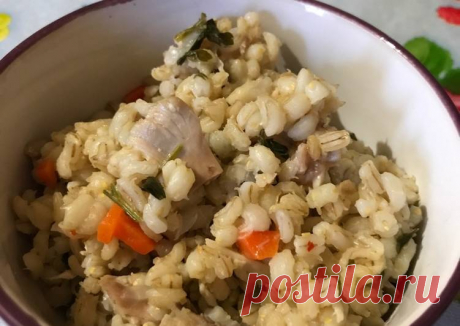 (18) Перловка с овощами и курицей - пошаговый рецепт с фото. Автор рецепта Виктория . - Cookpad