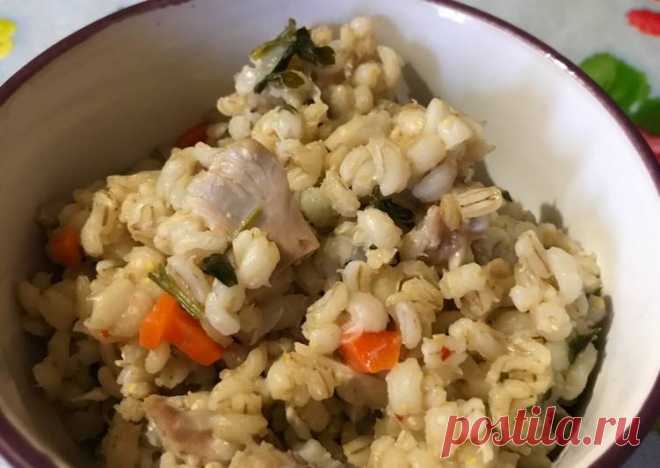 (18) Перловка с овощами и курицей - пошаговый рецепт с фото. Автор рецепта Виктория . - Cookpad