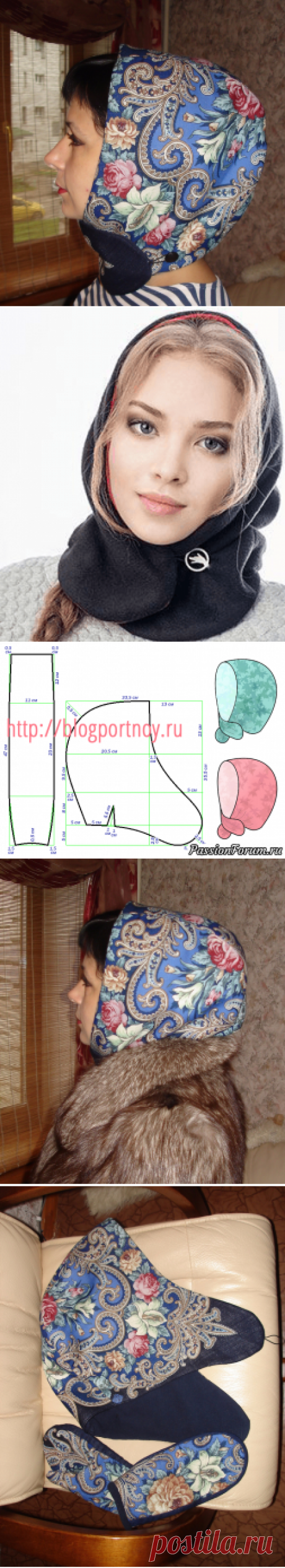 ГОЛОВНОЙ УБОР ИЗ КАПЮШОНА. Идея из рубрики «все гениальное просто». - запись пользователя Sun (Люция) в сообществе Шитье в категории Швейная мастерская
