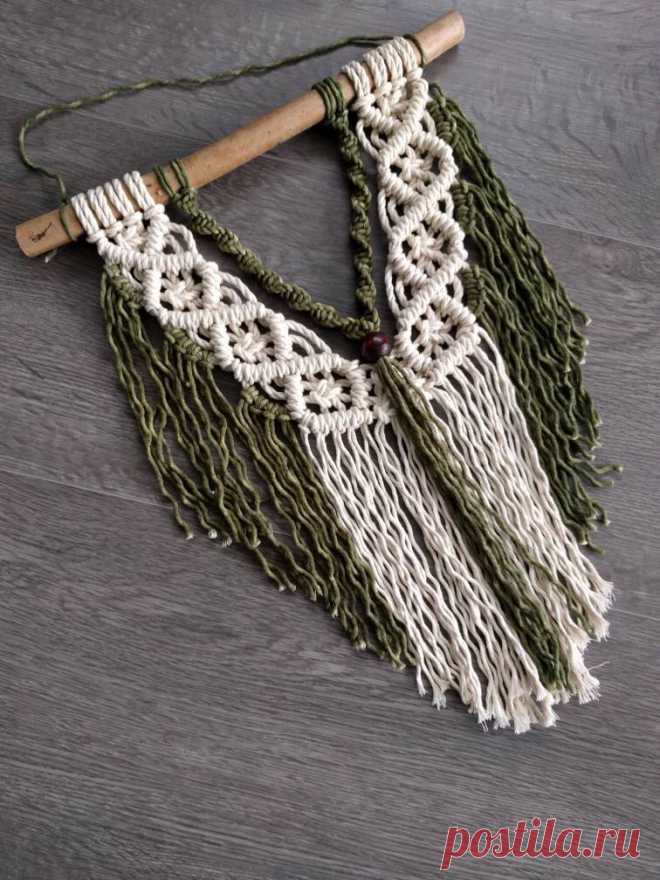 Macramé Wall pendant/Macramé wall hanging/Macramé tapestry/modern Macramé wall decoration/Olive Green by DutchMacrame on Etsy https://www.etsy.com/… | Pinteres…