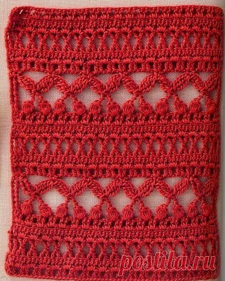 Красивый узор связанный крючком / Вязание крючком / Вязание крючком для начинающих