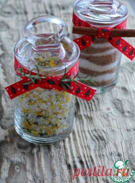 Ароматная соль с цедрой и розмарином – кулинарный рецепт