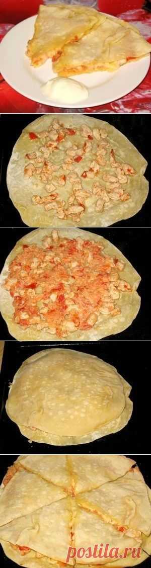 Как приготовить кесадия с курицей - рецепт, ингридиенты и фотографии