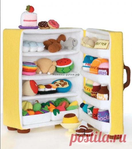 Вязаный крючком холодильник