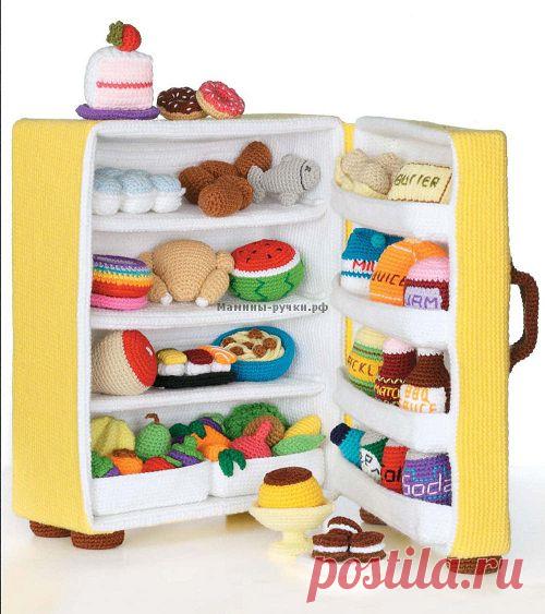 Вязаный крючком холодильник