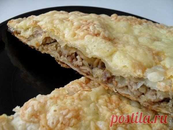 Слоеный пирог с грибами и фаршем / Здоровый аппетит