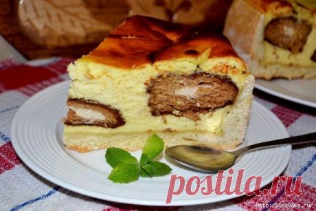 Кремово-творожный пирог с сюрпризом!