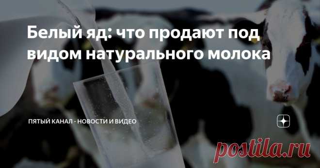 Белый яд: что продают под видом натурального молока Статья автора «Пятый канал - новости и видео» в Дзене ✍: Невзирая на изобилие продуктов, коровье молоко продолжает занимать одно из первых мест в рационе каждого человека.