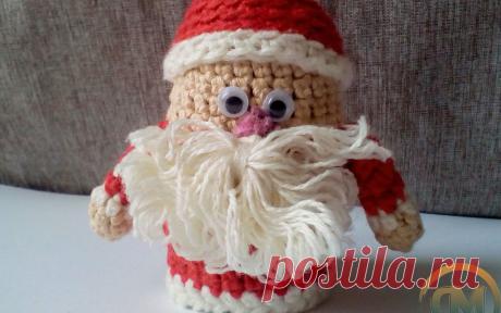Вяжем деда Мороза крючком, который принесет счастье!