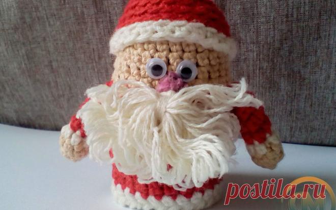 Вяжем деда Мороза крючком, который принесет счастье!